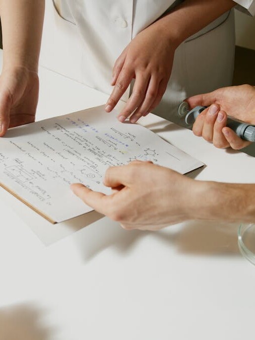 Documentation on Desk in Laboratory