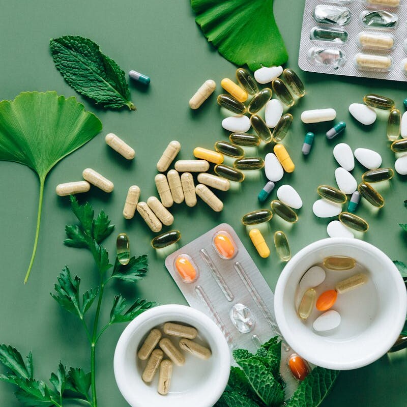 Flat Lay Photo of Alternative Medicines